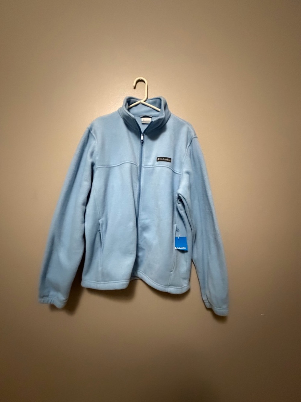 Columbia Light Blue Full-Zip Fleece Jacket